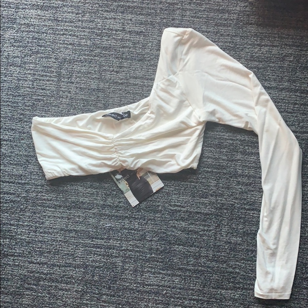 Naked wardrobe one shoulder top